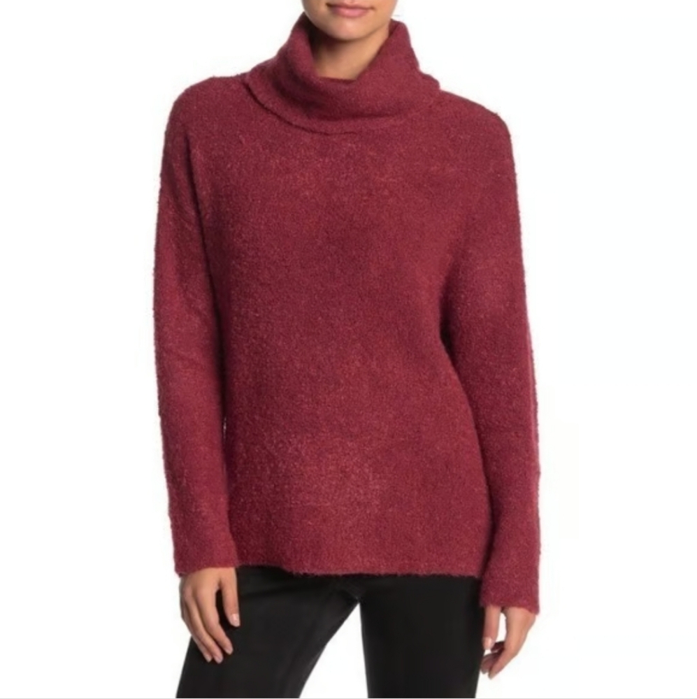 Abound Nordstrom Women's Turtleneck Sweater Size Medium Red Top